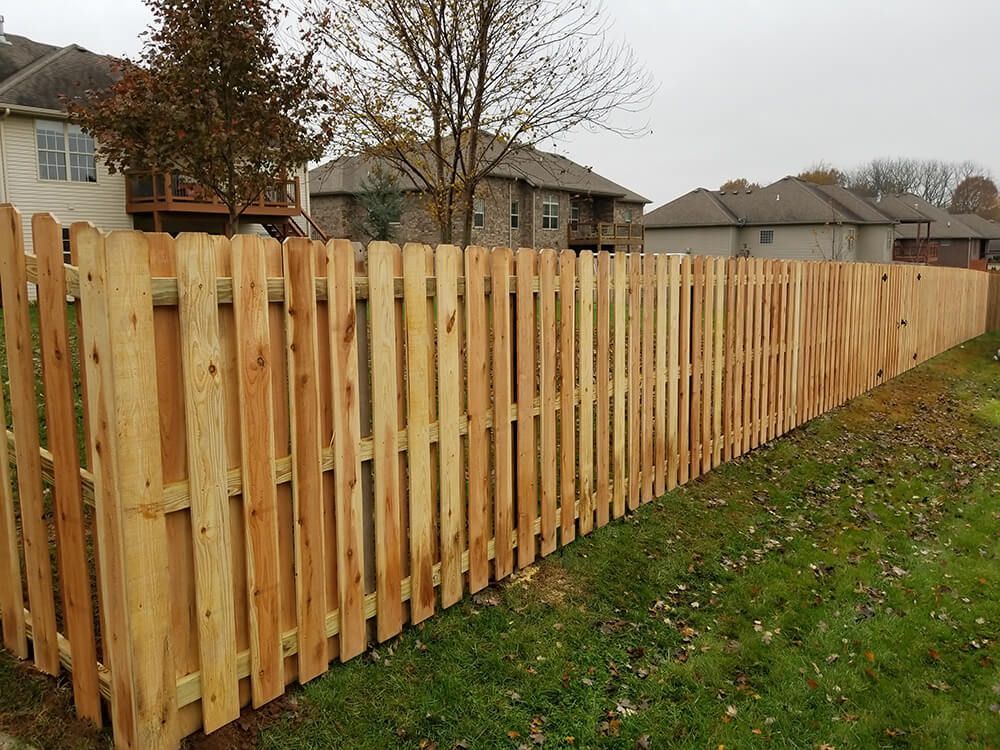 Wood fence at residential property in Springfield MO