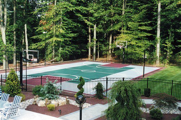 Basketball Court with Fencing | Athletic Court Contractor and Fencing Company Springfield Branson MO
