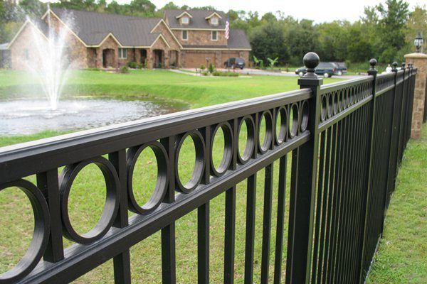 Black iron fencing done by best fencing company in Springfield, MO