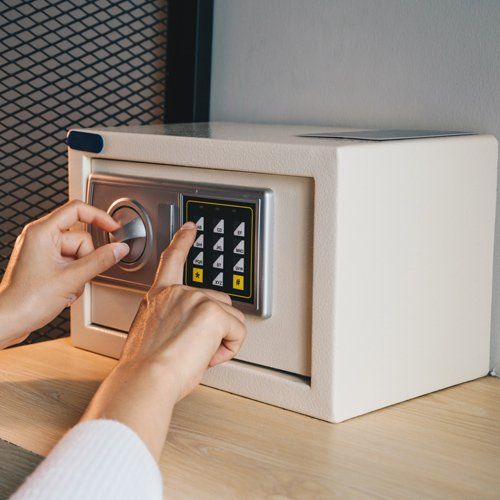 Pressing Passwords On Safety Lock Pad — Saint Paul, MN — Kat – Key’s Lock & Safe Pressing Passwords On Safety Lock Pad — Saint Paul, MN — Kat – Key’s Lock & Safe