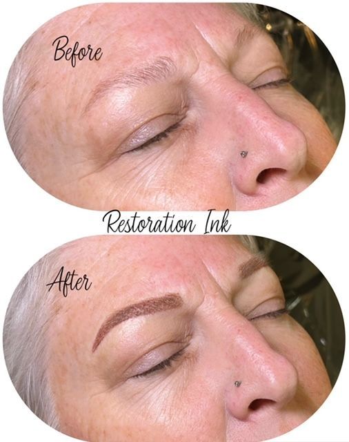 Powder brows with bold effect at Restoration Ink in Albuquerque, NM