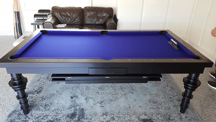 Pool table blue