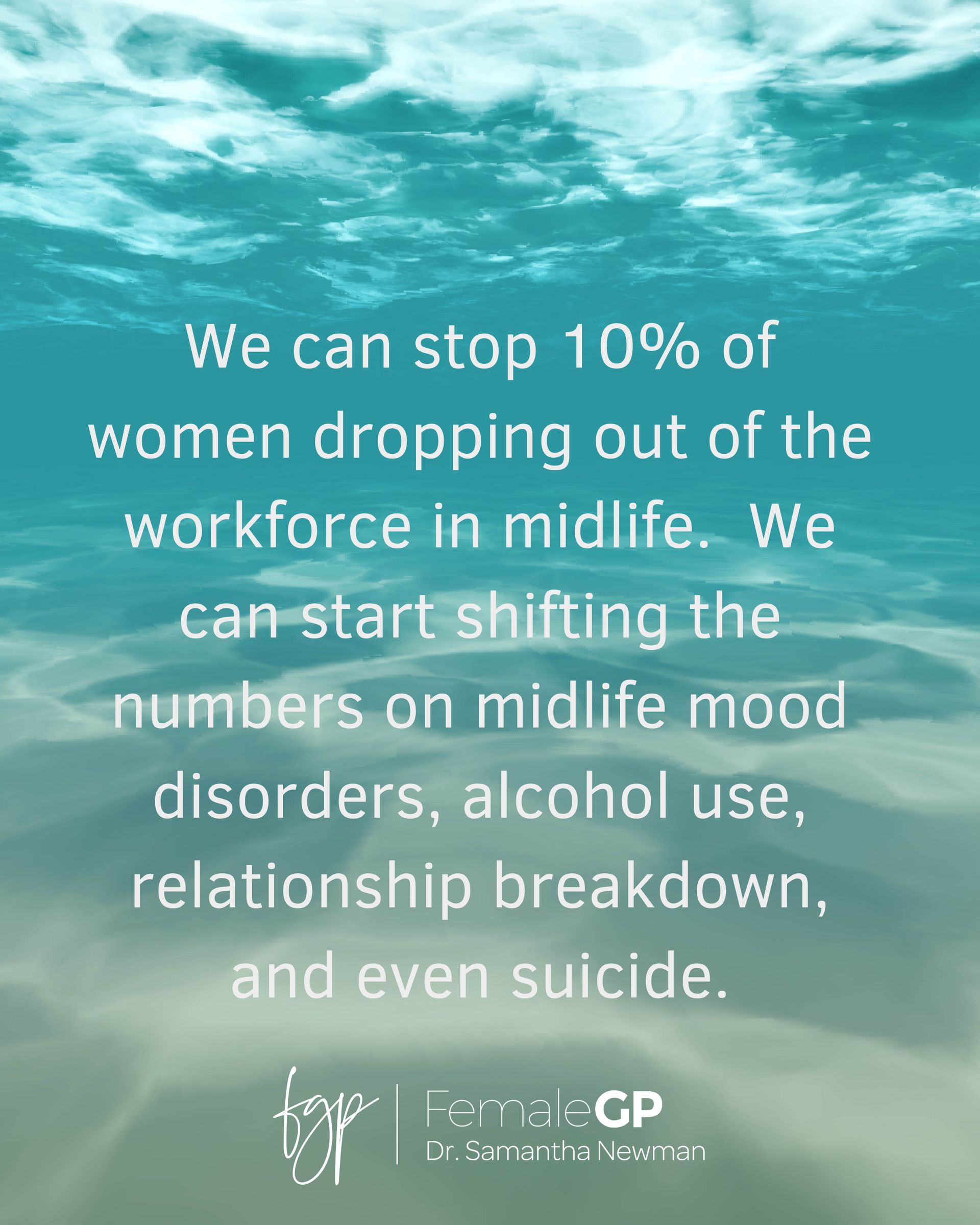 Text over an aquatic background: 