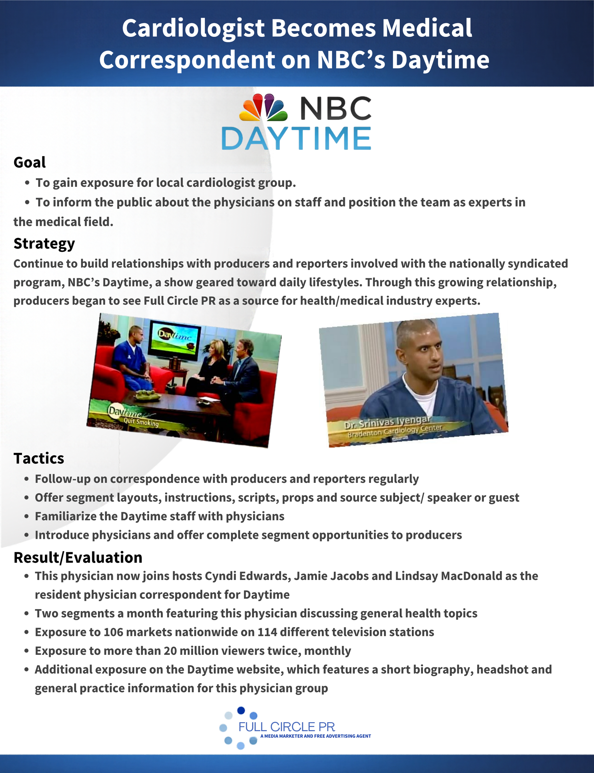 Cardiologist Becomes Medical Correspondent on NBC's Daytime