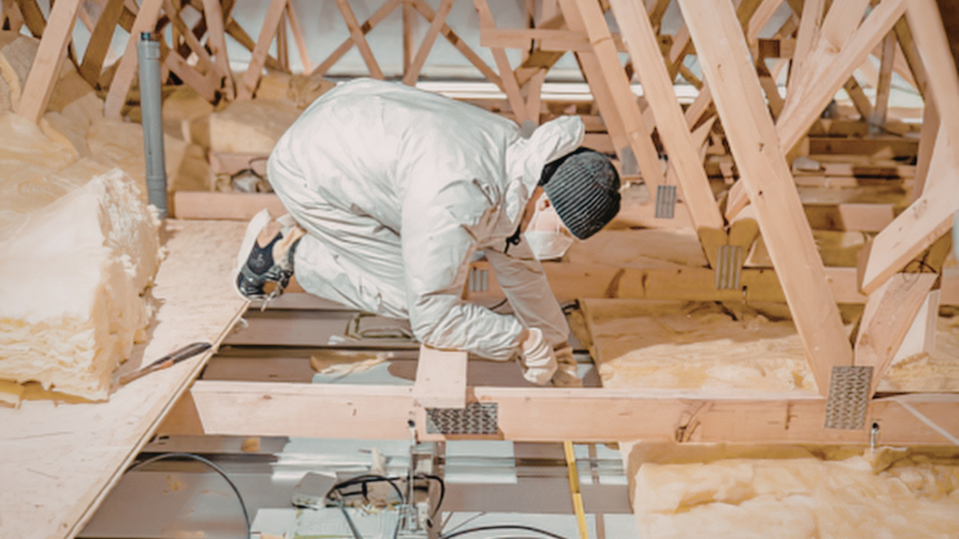 Energy efficient attic insulation project in Baytown residential property