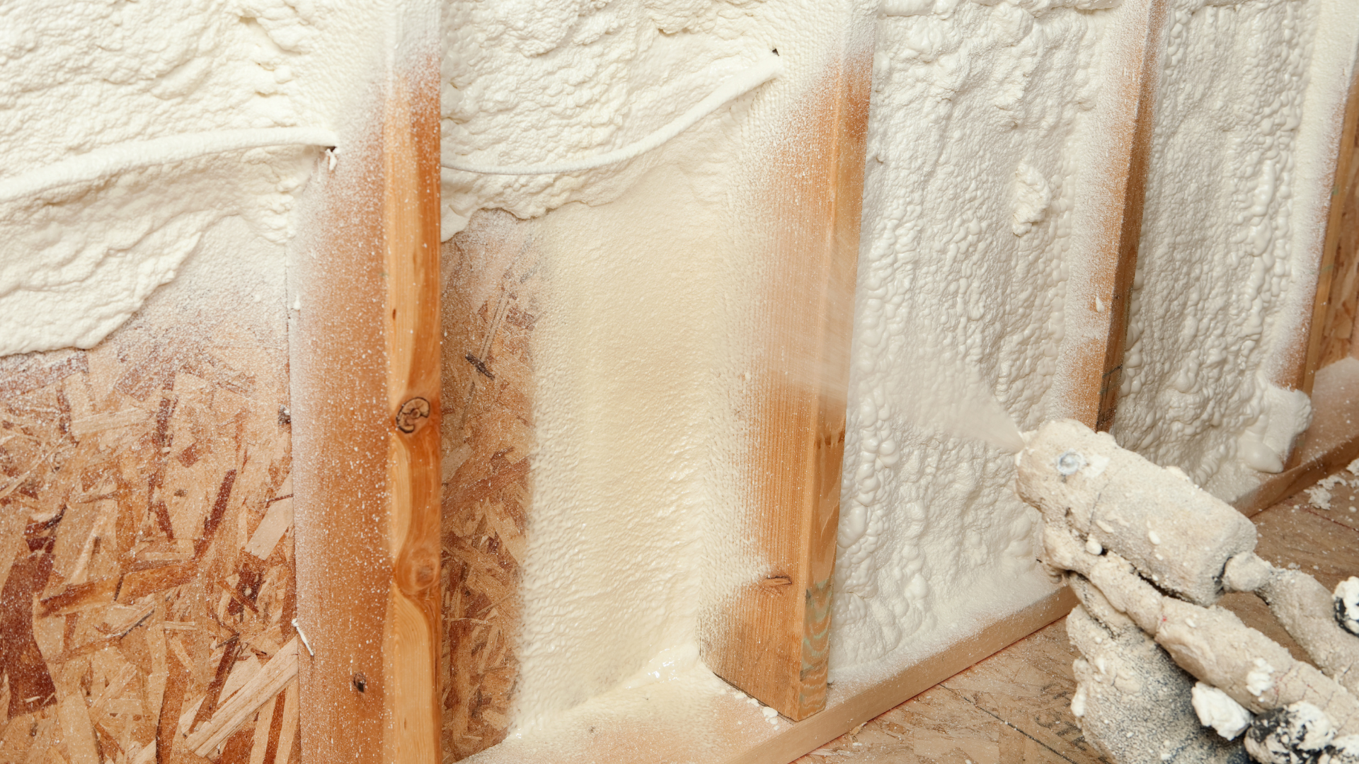 Commercial spray foam insulation project improving indoor temperature control