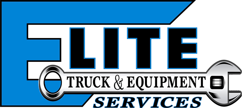 Logo for Elite Truck & Equipment Services. Blue "E", black "LITE", wrench graphic.