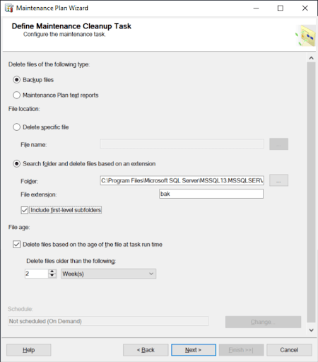 GP Maintenance Cleanup Task