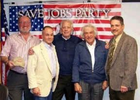 Five men standing,