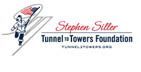 Logo of the Tunnel to Towers Foundation featuring a firefighter running with a flag.