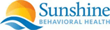 Sunshine Behavioral Health logo with a sun and ocean waves.