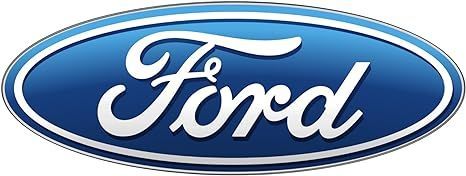 A blue and white ford logo on a white background. - dons demolition