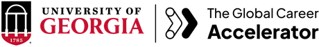 University of Georgia and The Global Career Accelerator logos