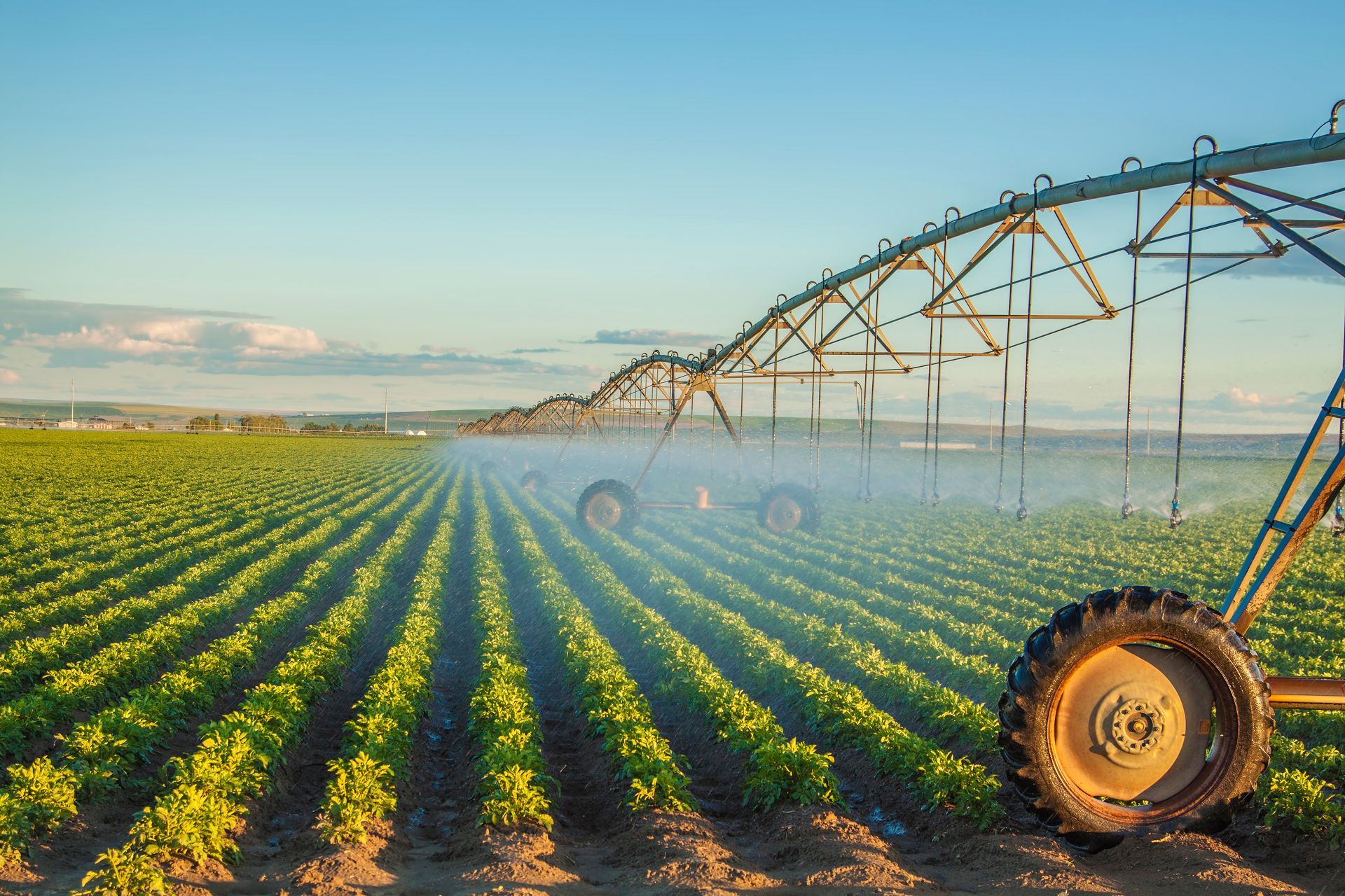 terre agricole avec machinerie 