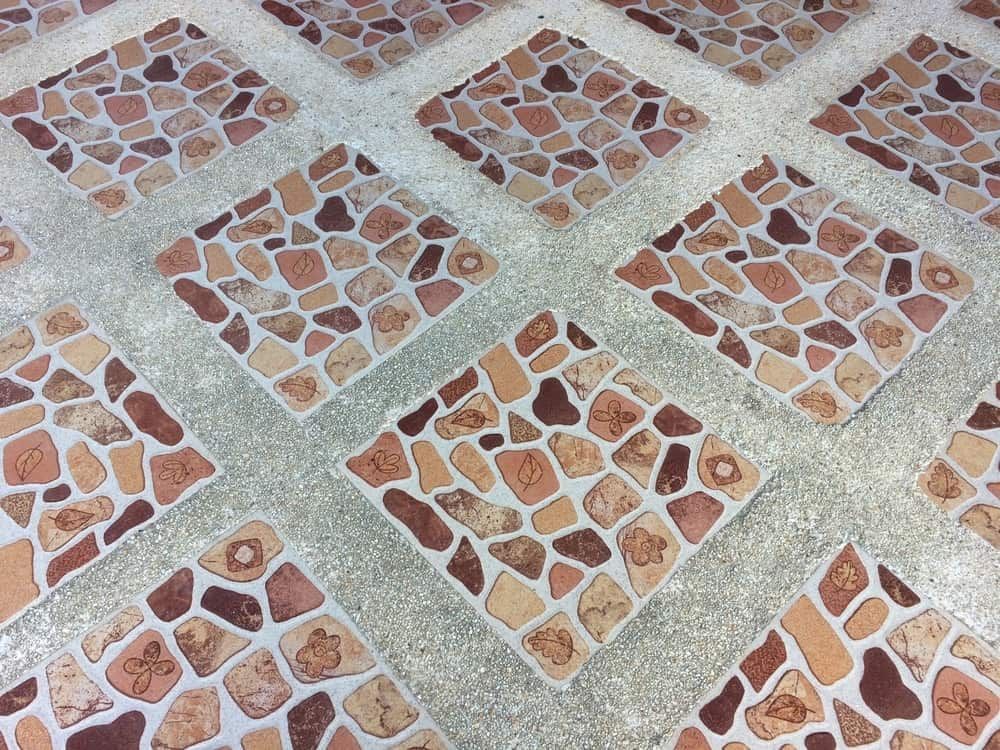 Diamond-patterned Floor Tiles With Various Shades of Brown — Corrimal Ceramic Tiles Pty Ltd in Corrimal, NSW