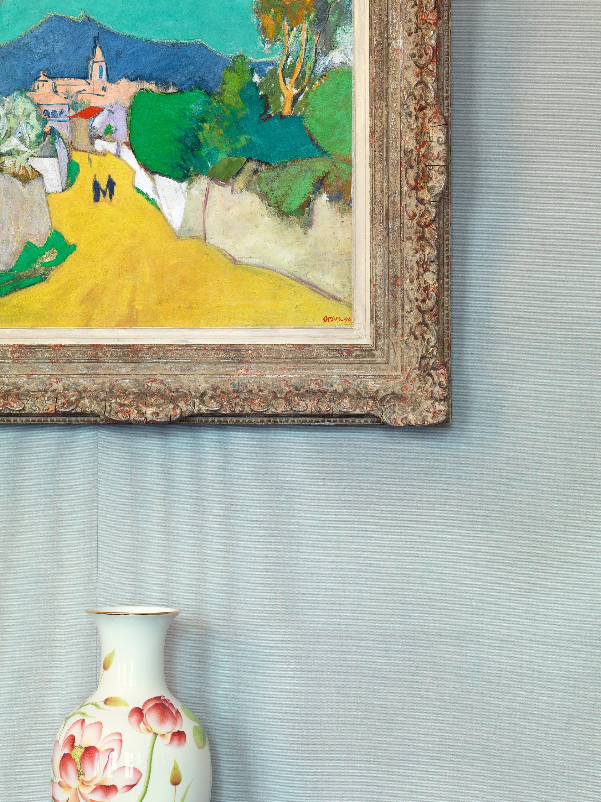 Dick Holthuis fotograaf van DVeM. Detail kunstwerk in de kamer van de voorzitter van de Tweede kamer op het Binnenhof.