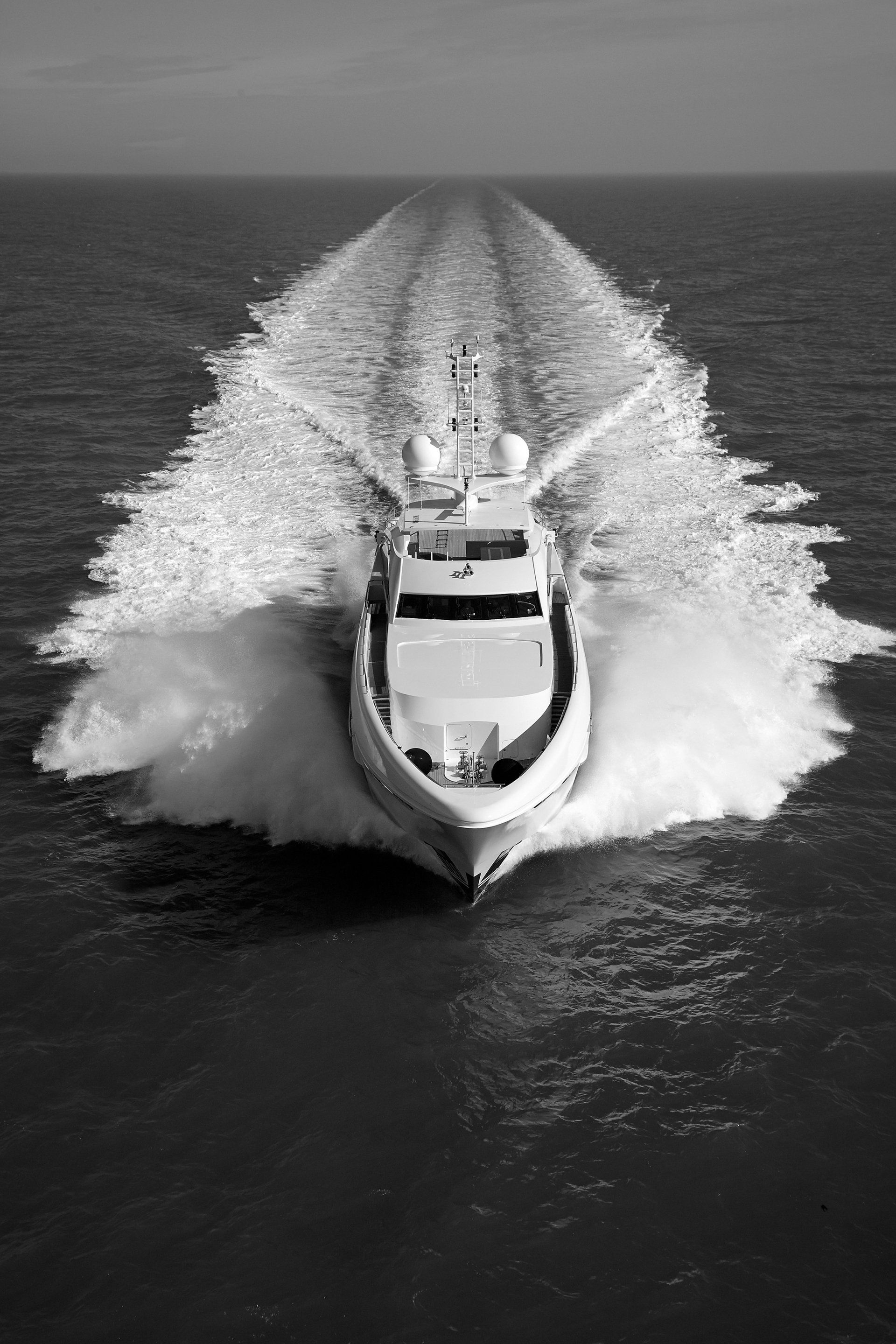 Heesen Yacht 15640 during the sea trials.  ©Dick Holthuis International Yacht Photographer