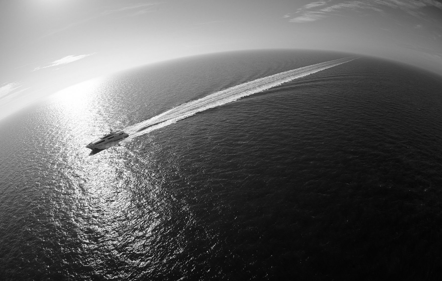 Heesen Yacht 15640 during the sea trials.  ©Dick Holthuis International Yacht Photographer