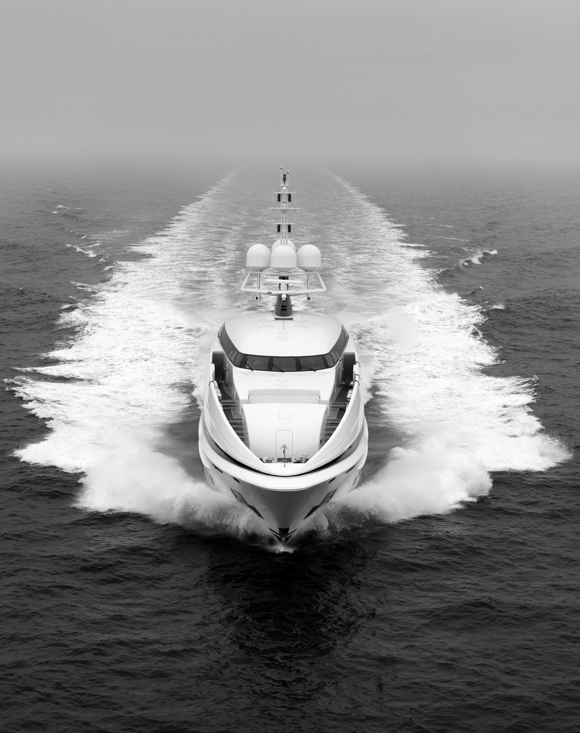 Heesen Yacht 16250 during the sea trials. ©Dick Holthuis International Yacht photographer.