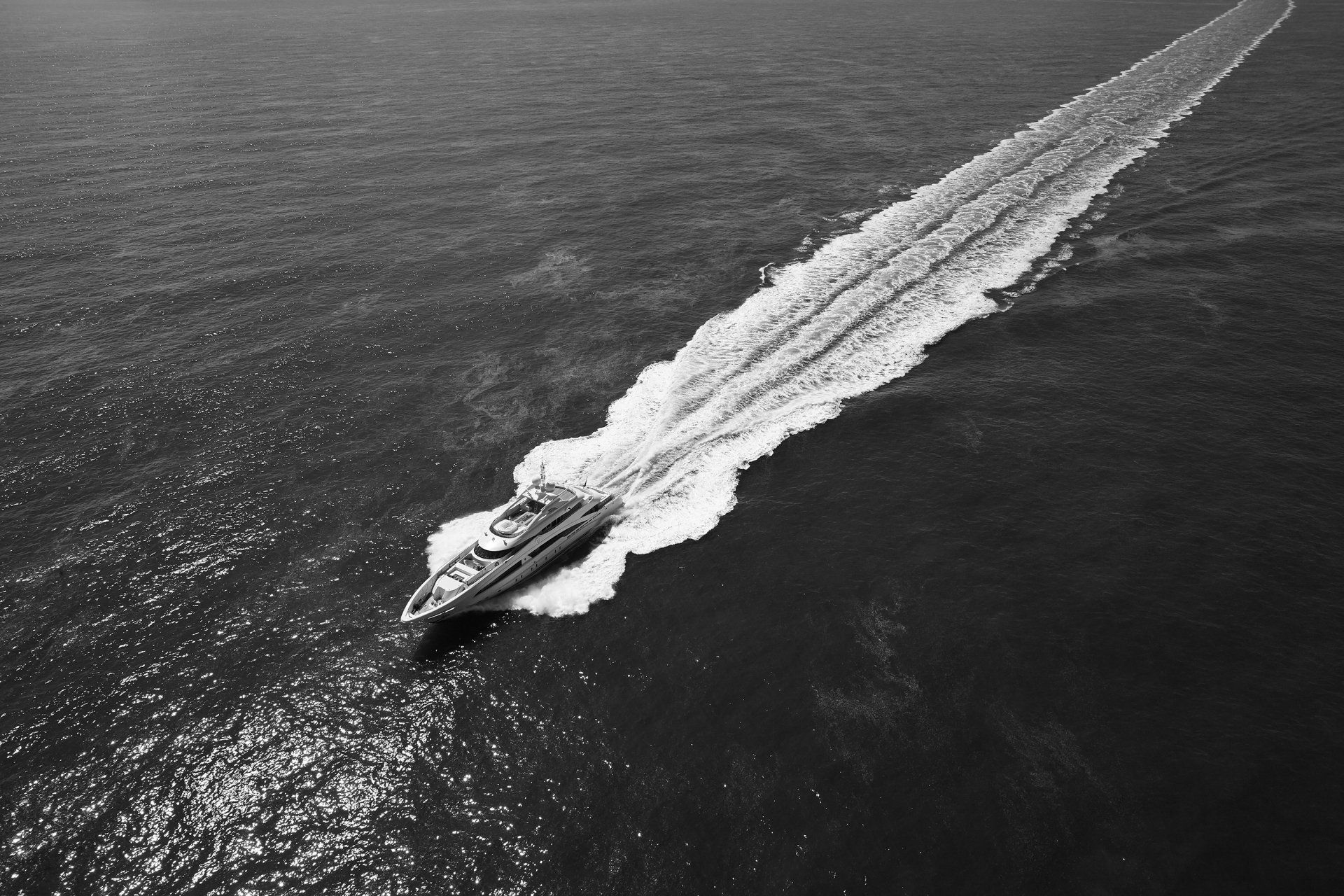 Heesen Yacht 16650 during the sea trials.  ©Dick Holthuis International Yacht Photographer