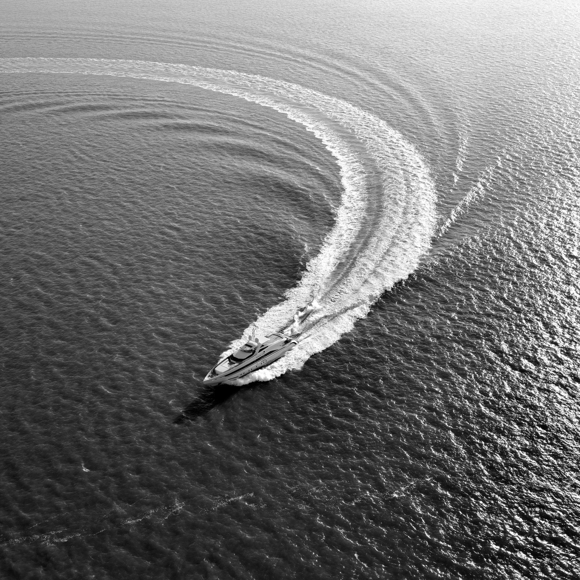 Heesen Yacht 17145 during the sea trials.  ©Dick Holthuis International Yacht Photographer