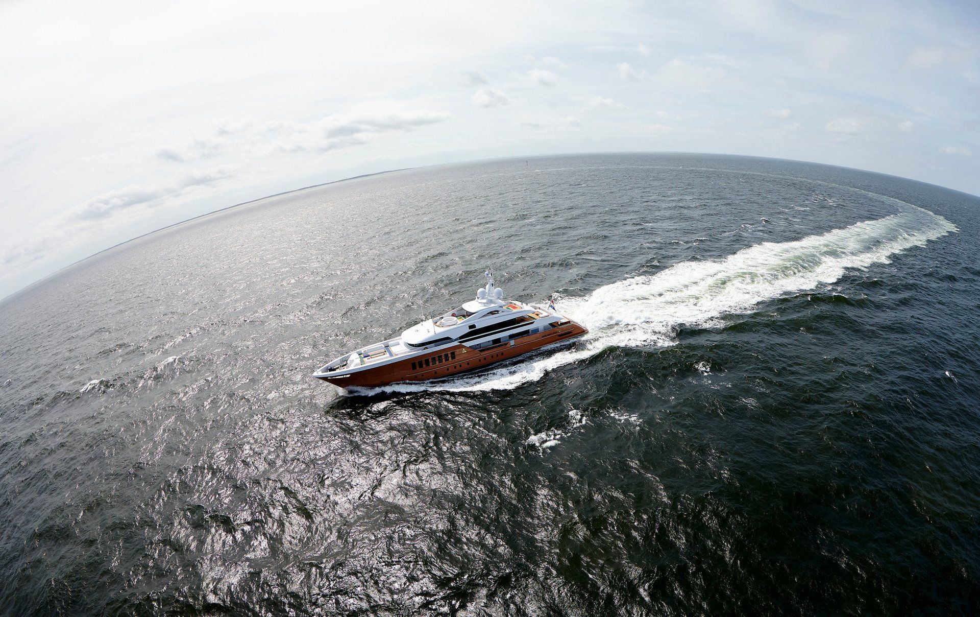 Heesen Yacht 17255 during the sea trials.  ©Dick Holthuis International Yacht Photographer