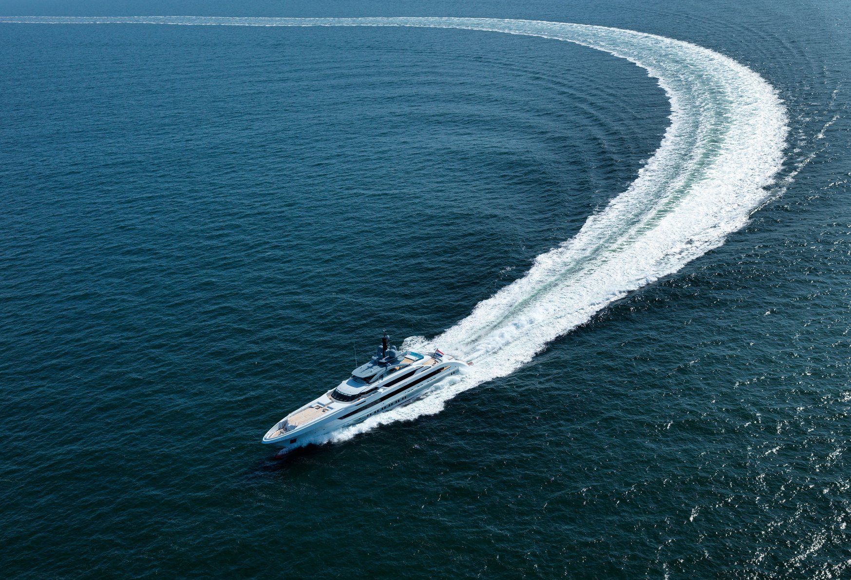 Heesen Yacht 17470 during the sea trials.  ©Dick Holthuis International Yacht Photographer