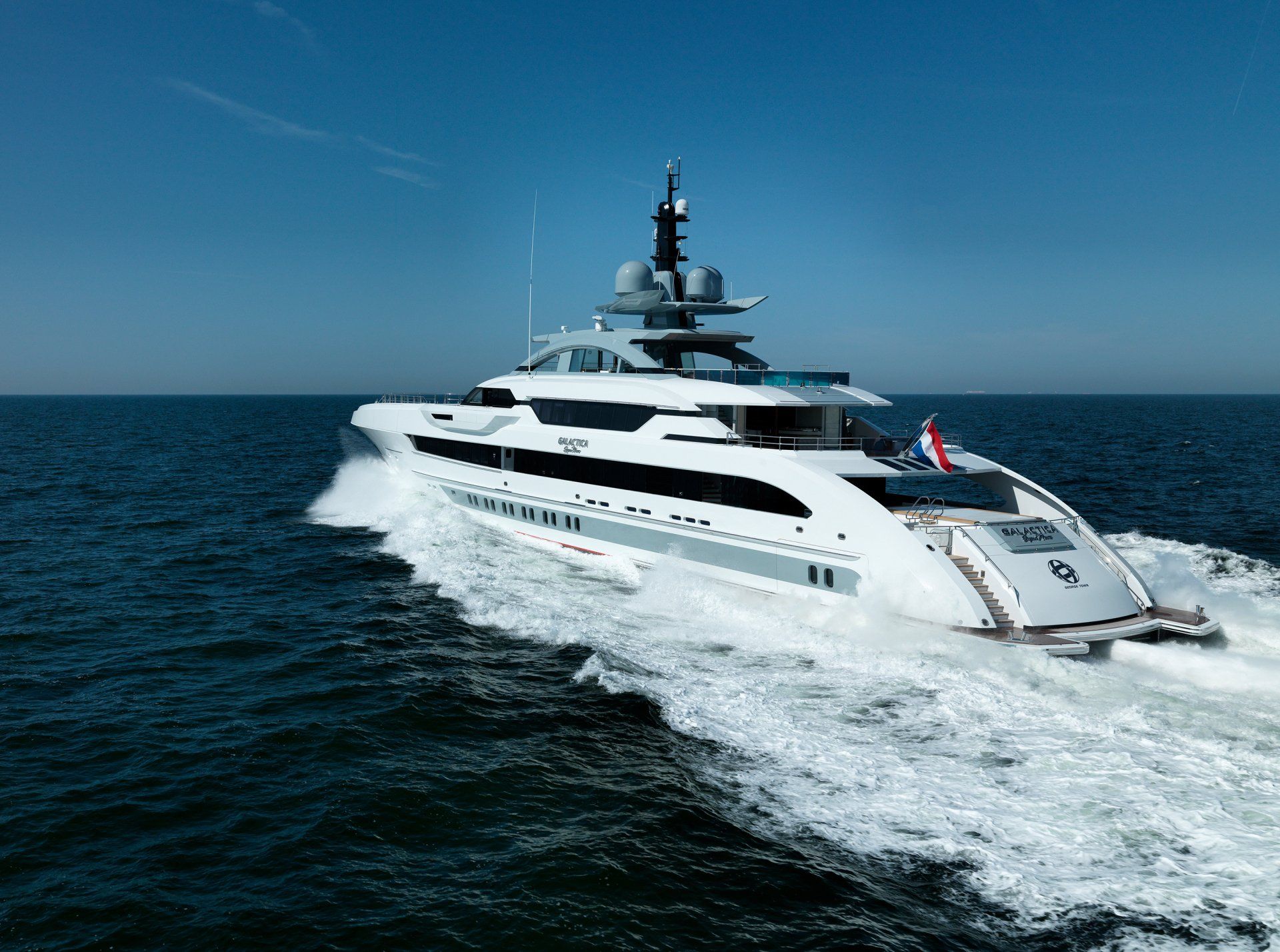 Heesen Yacht 17470 during the sea trials.  ©Dick Holthuis International Yacht Photographer
