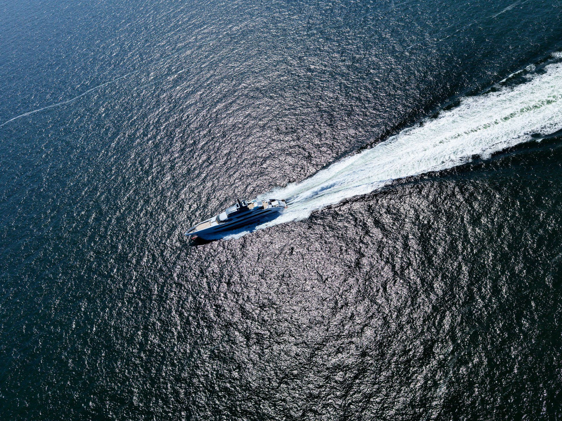 Heesen Yacht 17470 during the sea trials.  ©Dick Holthuis International Yacht Photographer