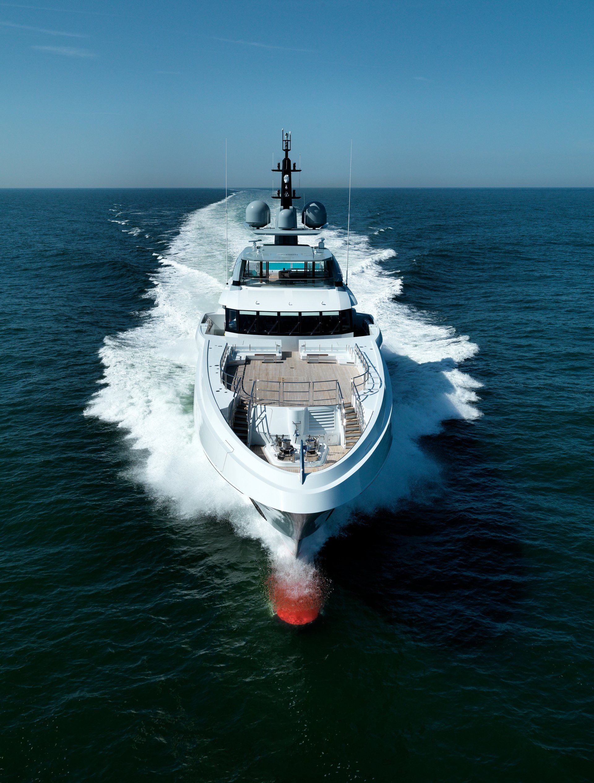 Heesen Yacht 17470 during the sea trials.  ©Dick Holthuis International Yacht Photographer