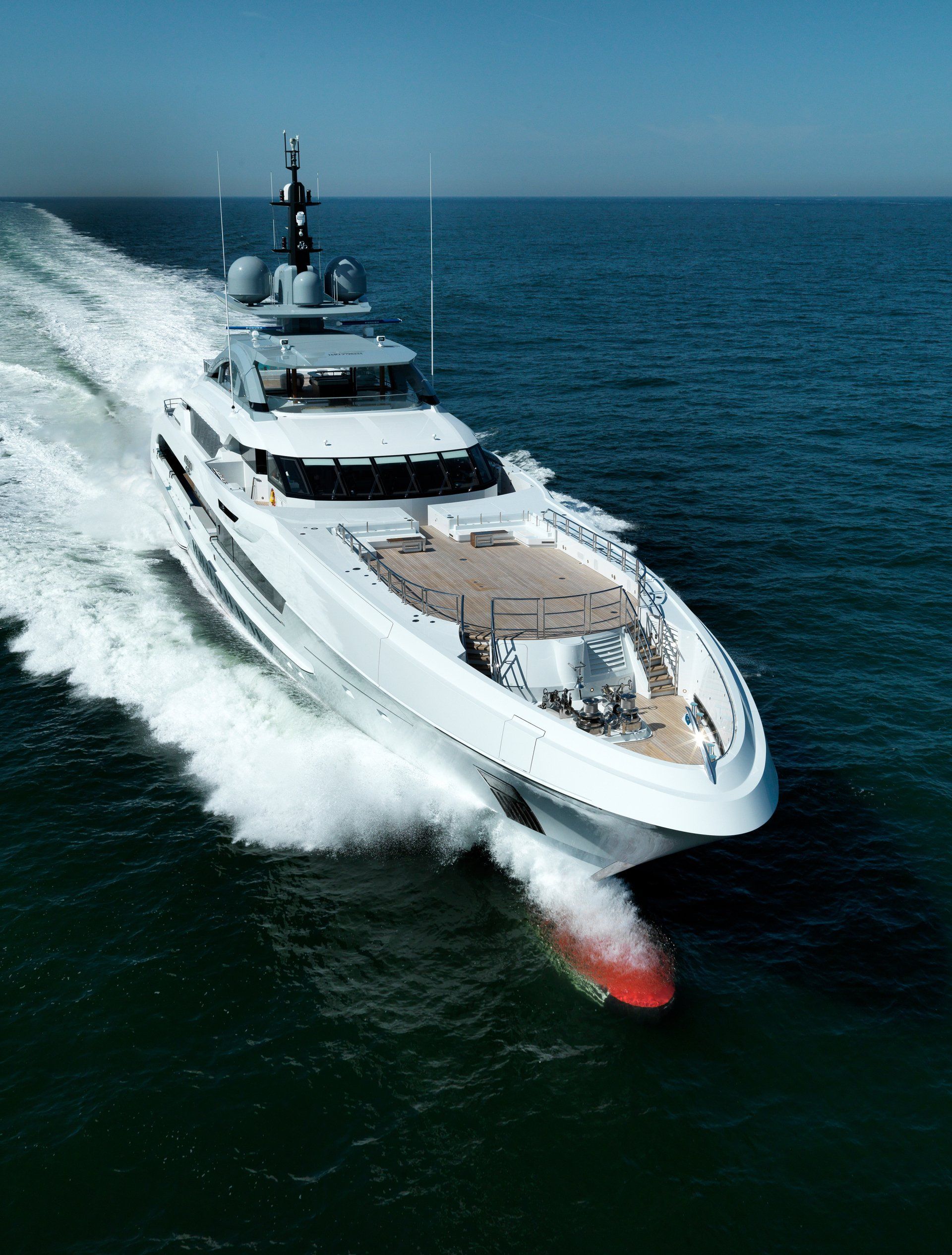 Heesen Yacht 17470 during the sea trials.  ©Dick Holthuis International Yacht Photographer