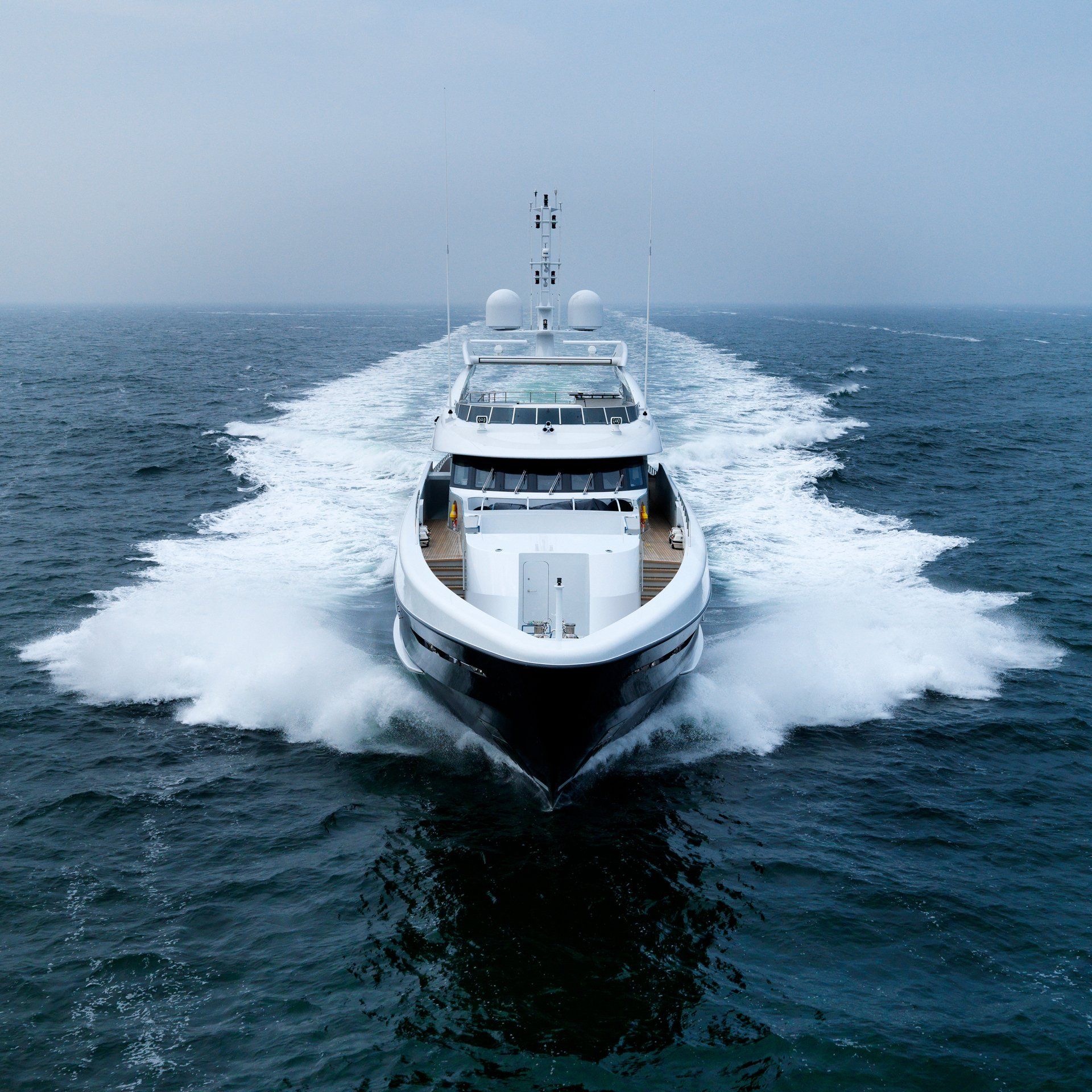 Heesen Yacht 17650 during the sea trials.  ©Dick Holthuis International Yacht Photographer