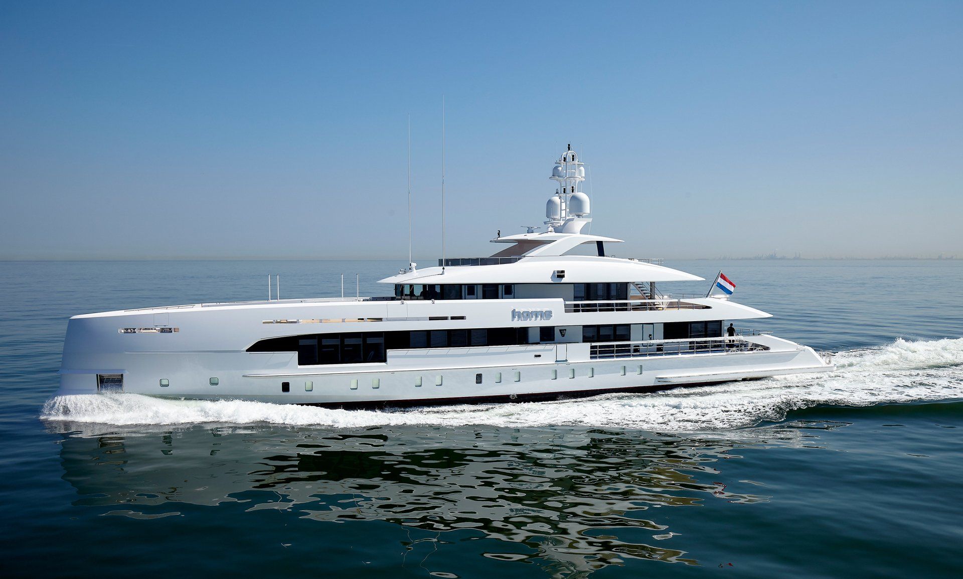 Heesen Yacht 17850 during the sea trials.  ©Dick Holthuis International Yacht Photographer