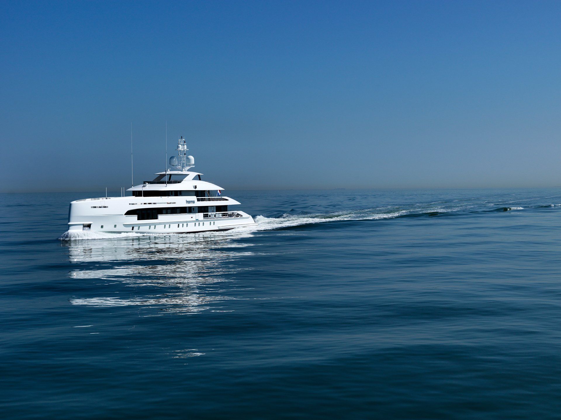 Heesen Yacht 17850 during the sea trials. ©Dick Holthuis International Yacht photographer.
