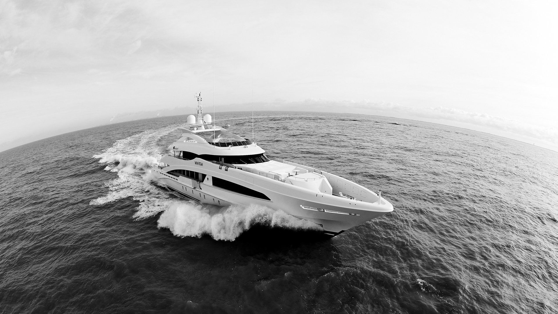 Heesen Yacht 18050 during the sea trials.  ©Dick Holthuis International Yacht Photographer