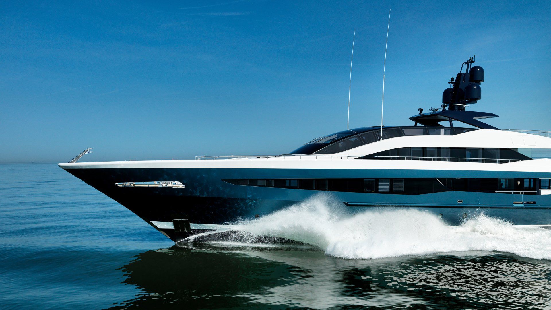 Heesen Yacht 18151 during the sea trials. ©Dick Holthuis International Yacht photographer.