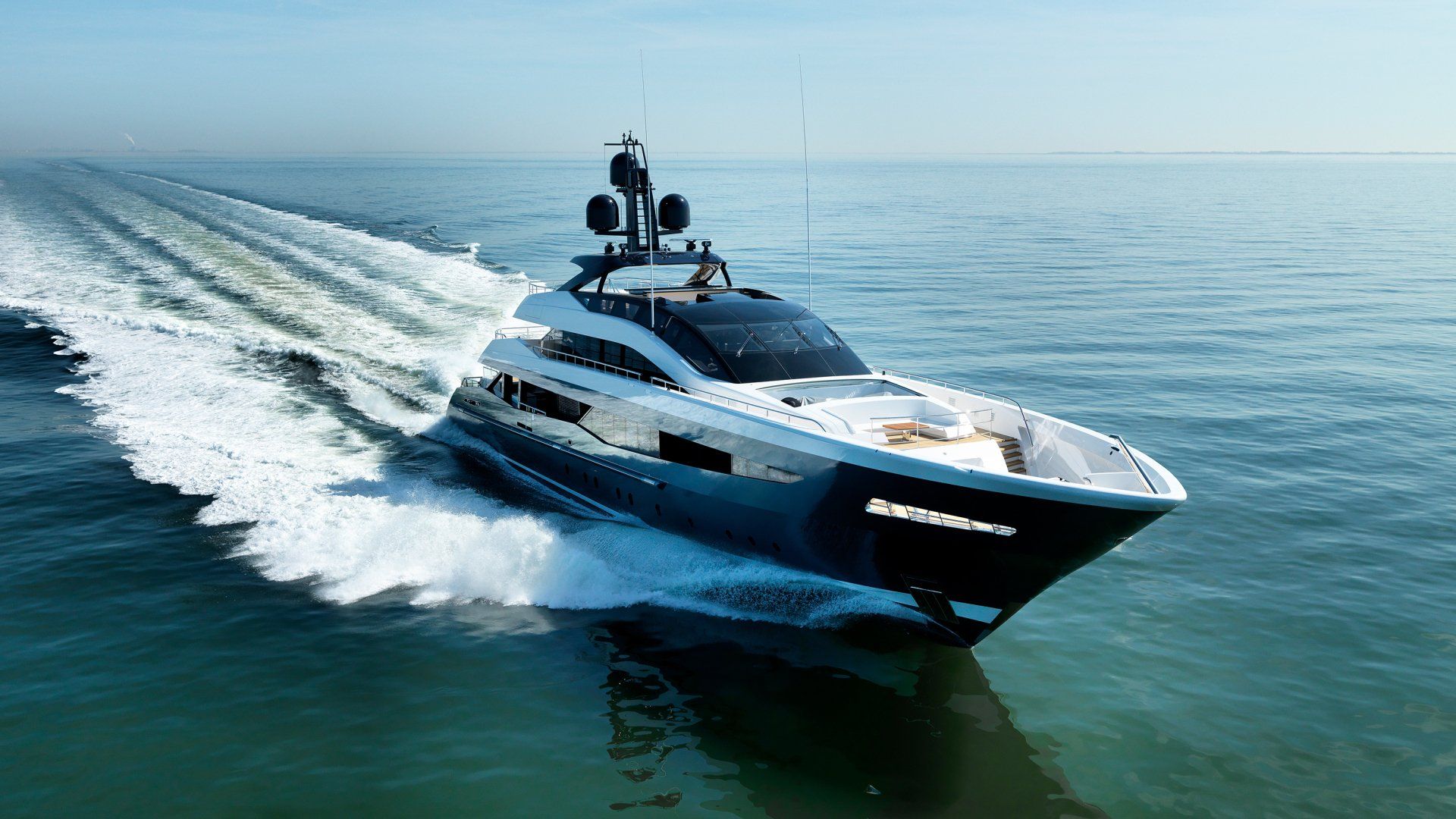 Heesen Yacht 18151 during the sea trials.  ©Dick Holthuis International Yacht Photographer