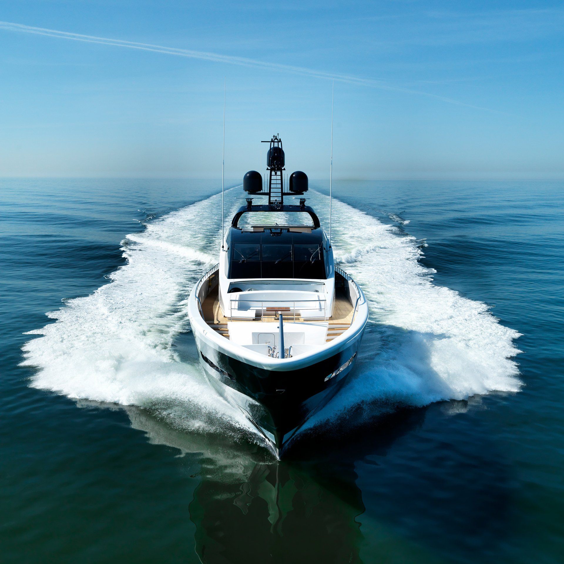 Heesen Yacht 18151 during the sea trials.  ©Dick Holthuis International Yacht Photographer