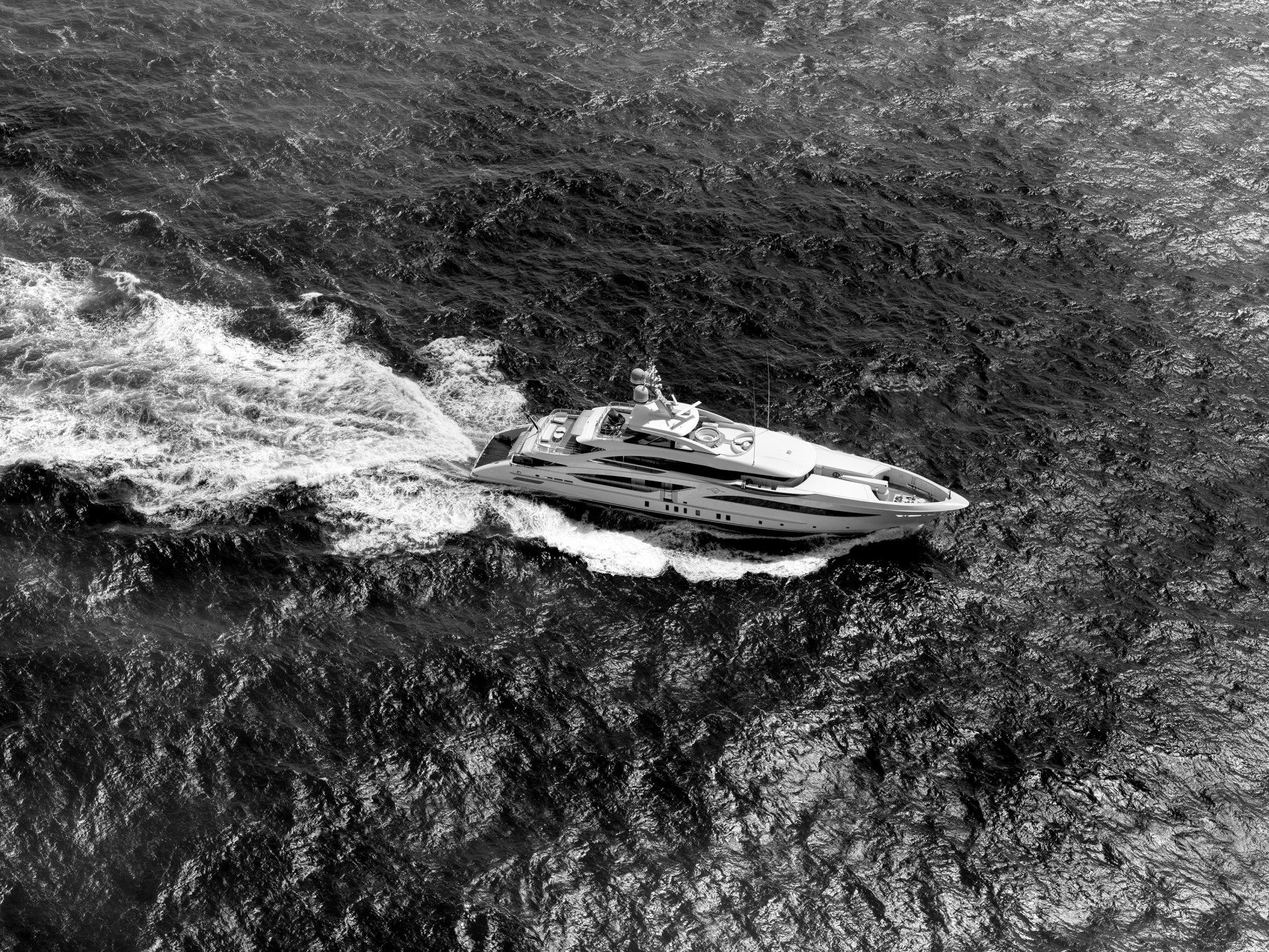 Heesen Yacht 18556 during the sea trials.  ©Dick Holthuis International Yacht Photographer