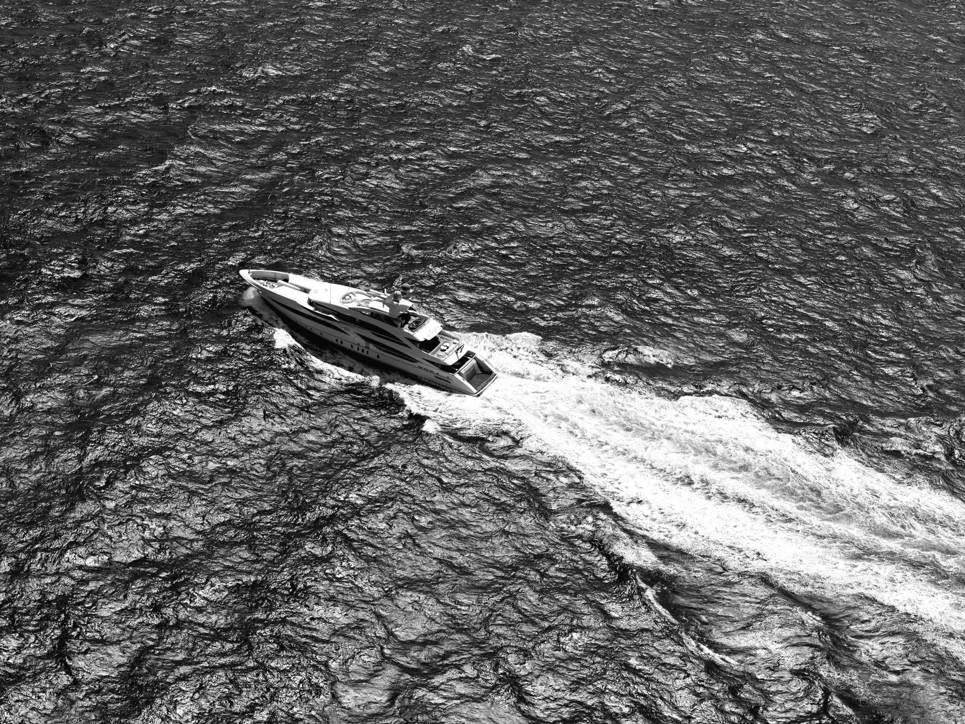 Heesen Yacht 18556 during the sea trials.  ©Dick Holthuis International Yacht Photographer