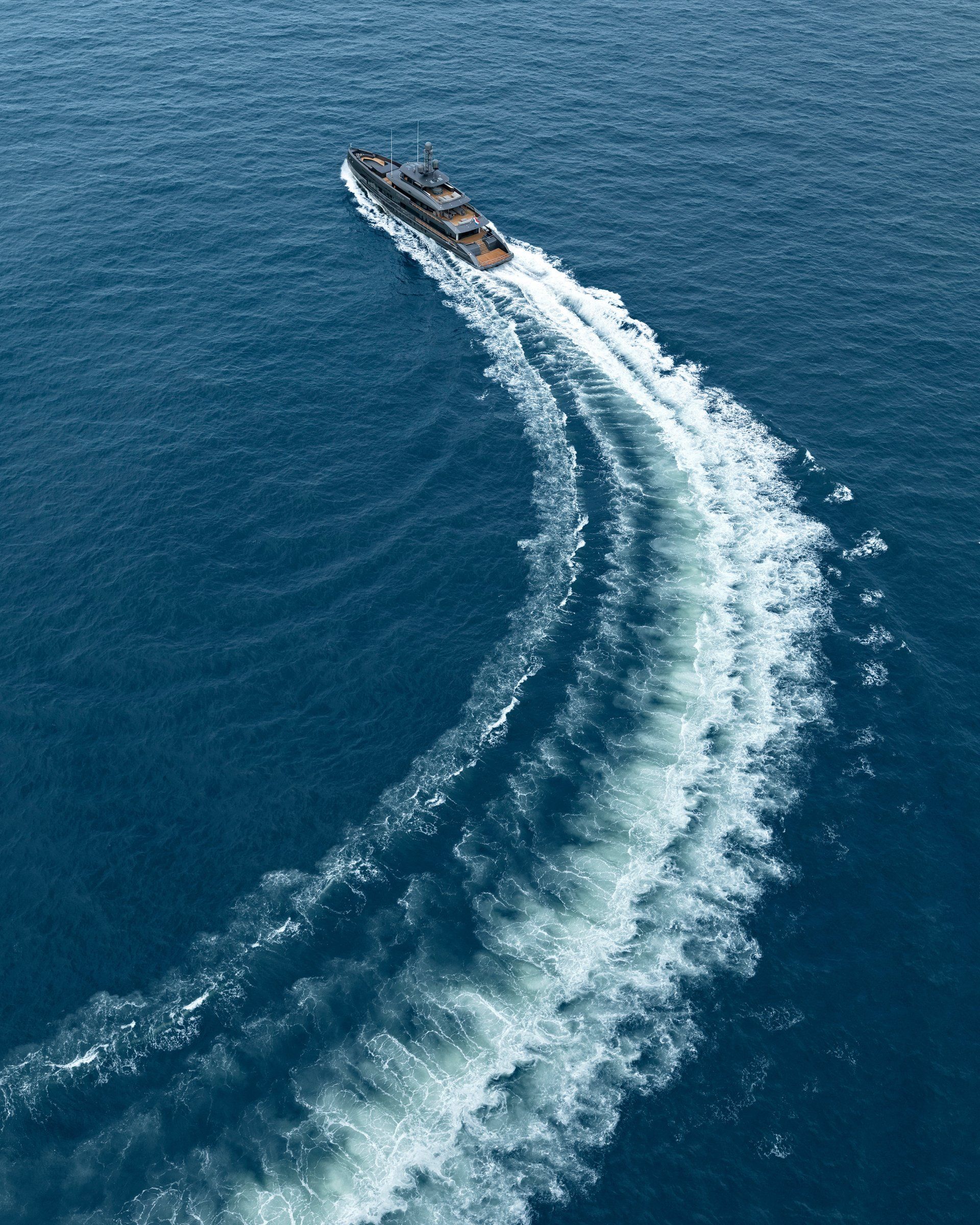 Heesen Yacht 18650 during the sea trials.  ©Dick Holthuis International Yacht Photographer