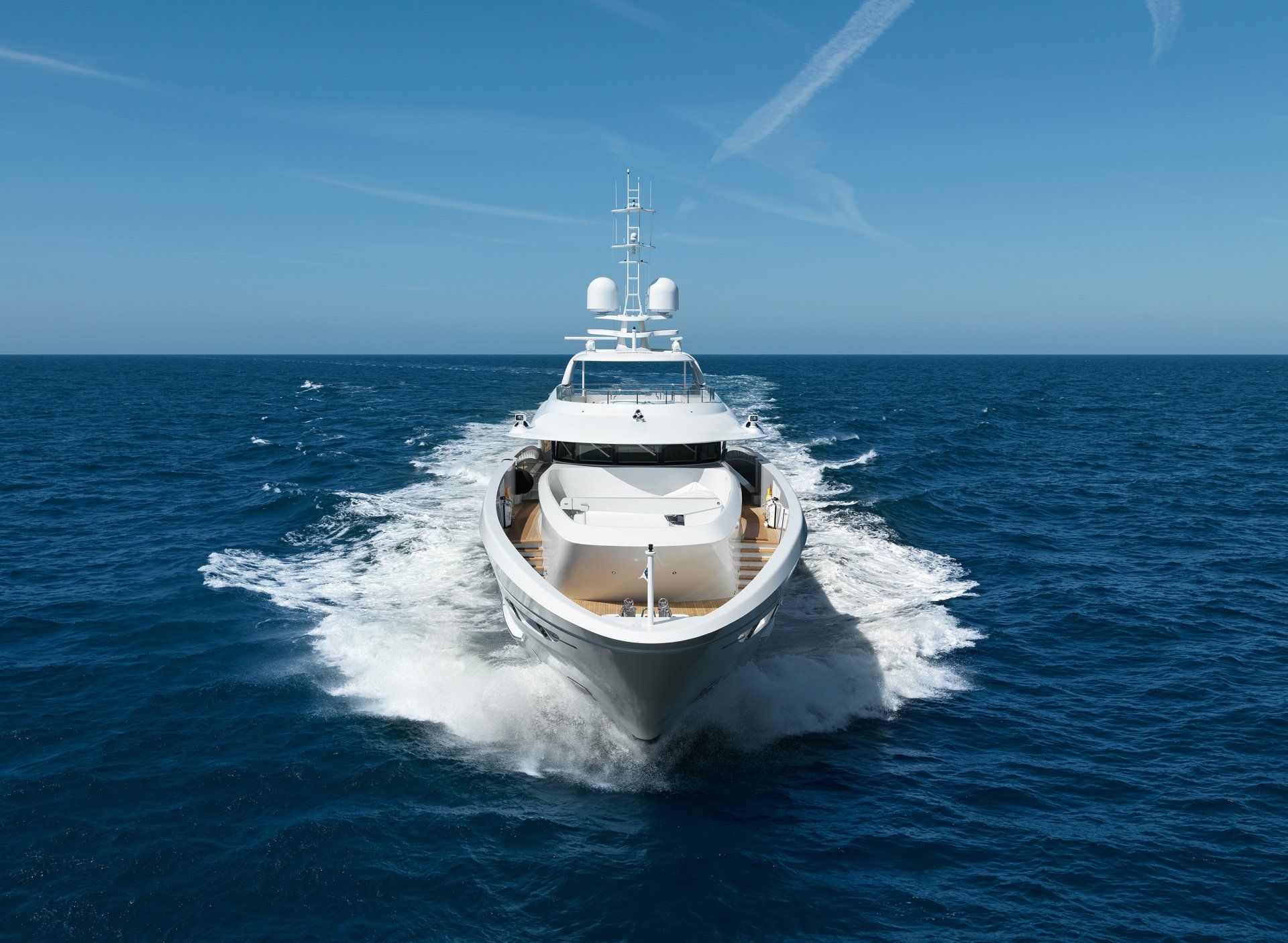 Heesen Yacht 18850 during the sea trials. ©Dick Holthuis International Yacht photographer.