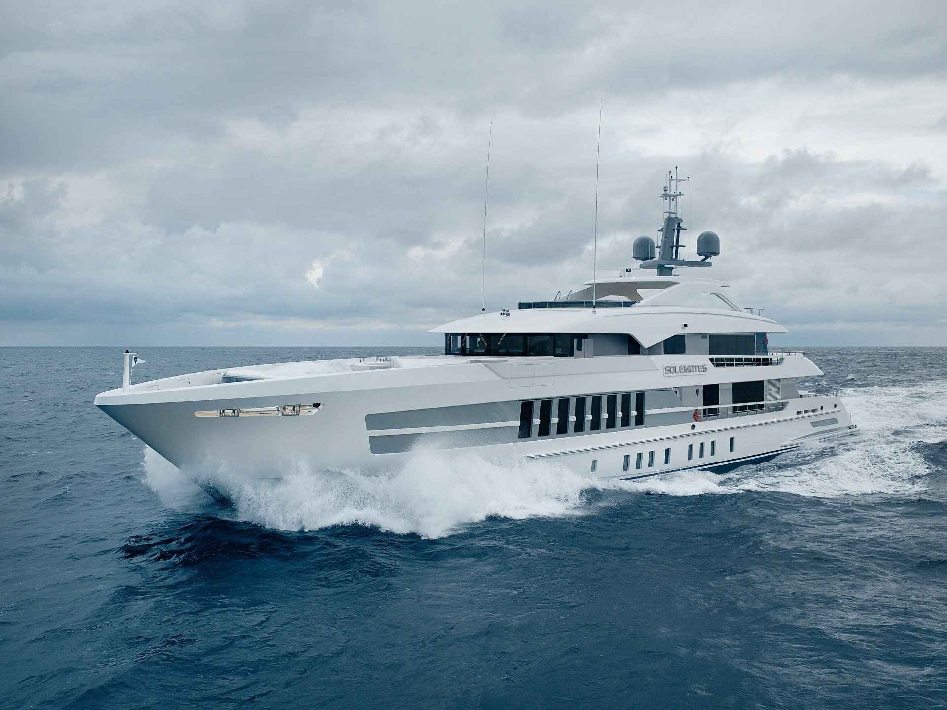 Heesen Yacht 19055 during the sea trials.  ©Dick Holthuis International Yacht Photographer