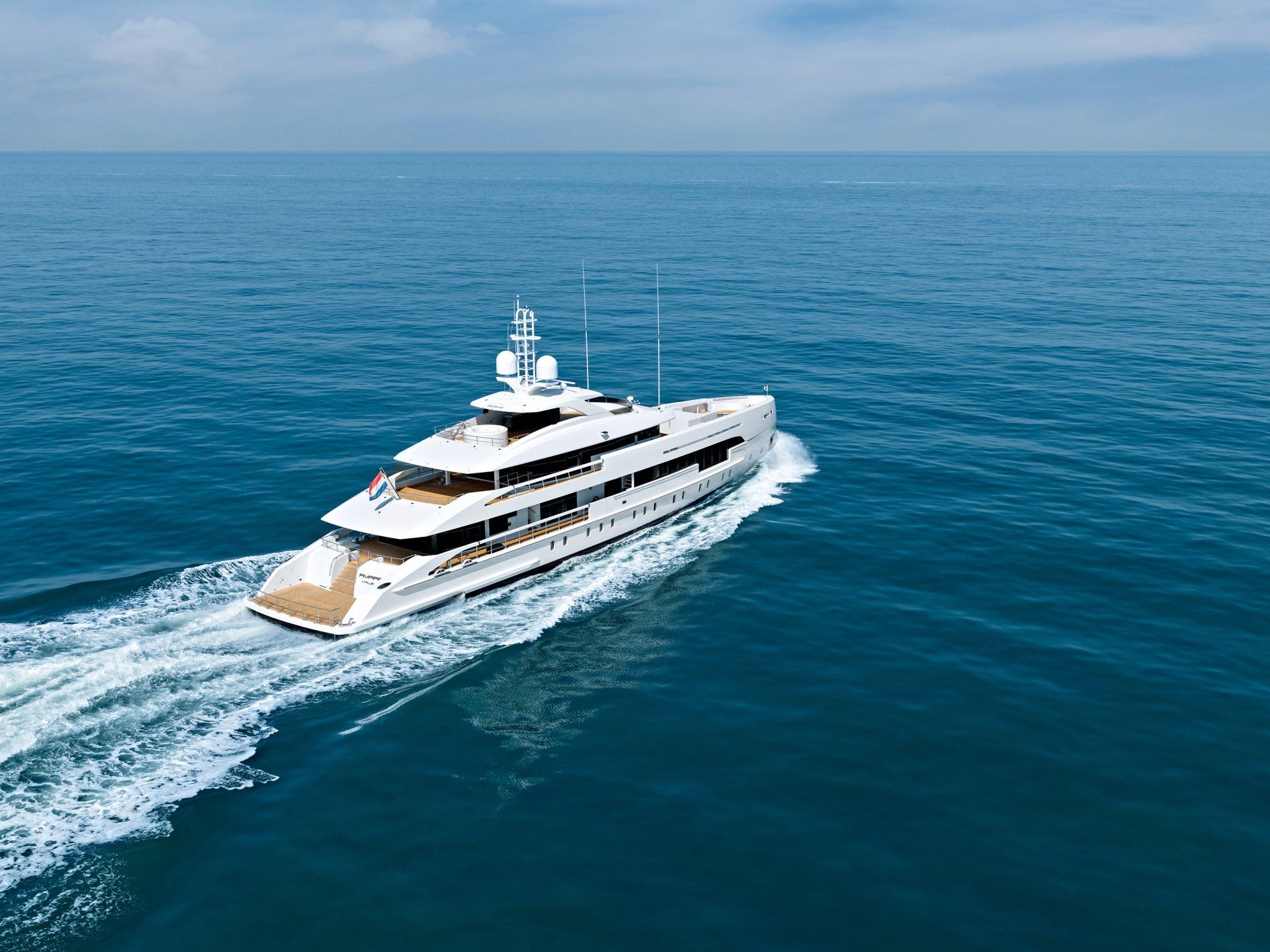 Heesen Yacht 19150 during the sea trials. ©Dick Holthuis International Yacht photographer.