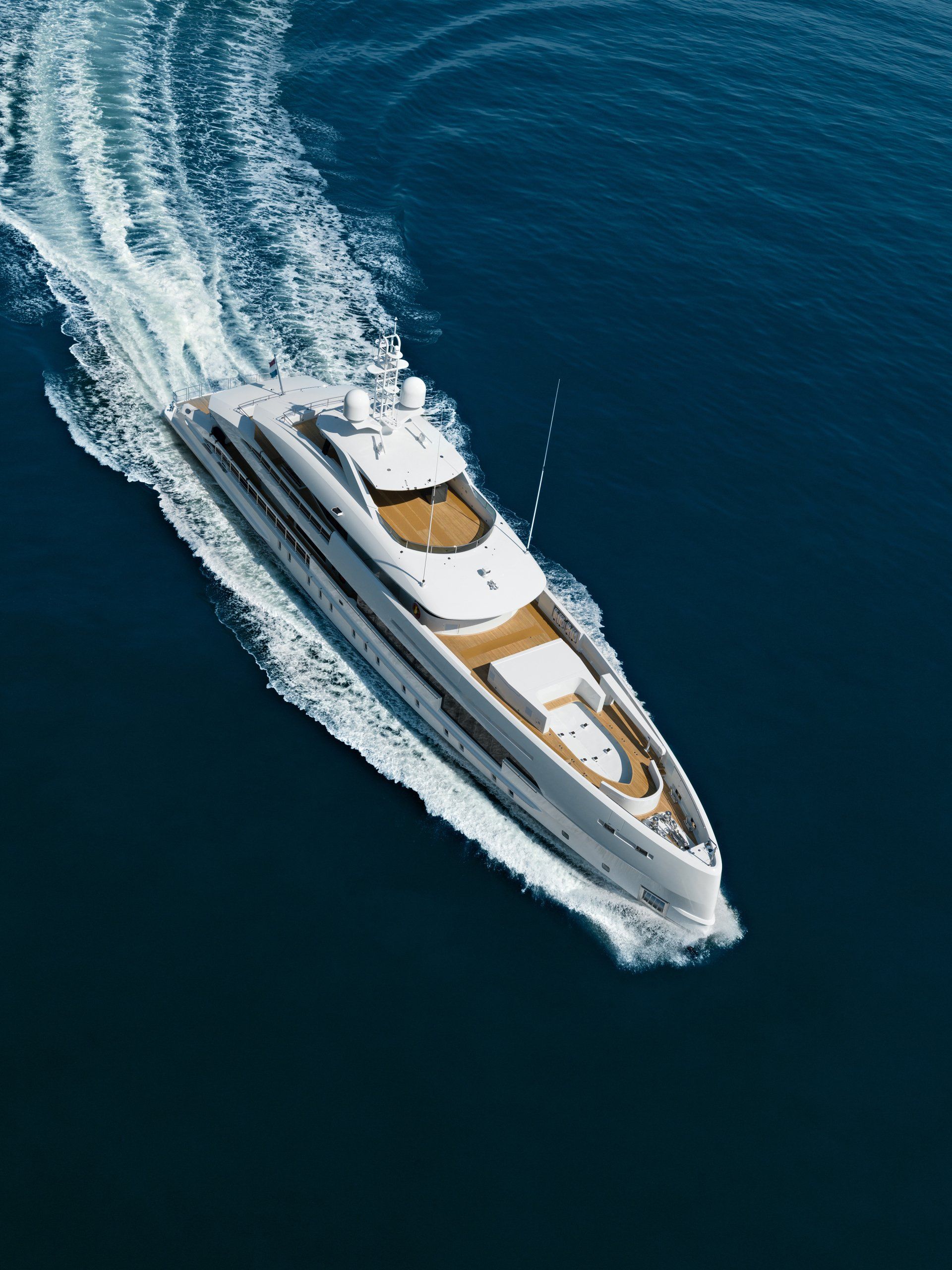 Heesen Yacht 19150 during the sea trials.  ©Dick Holthuis International Yacht Photographer