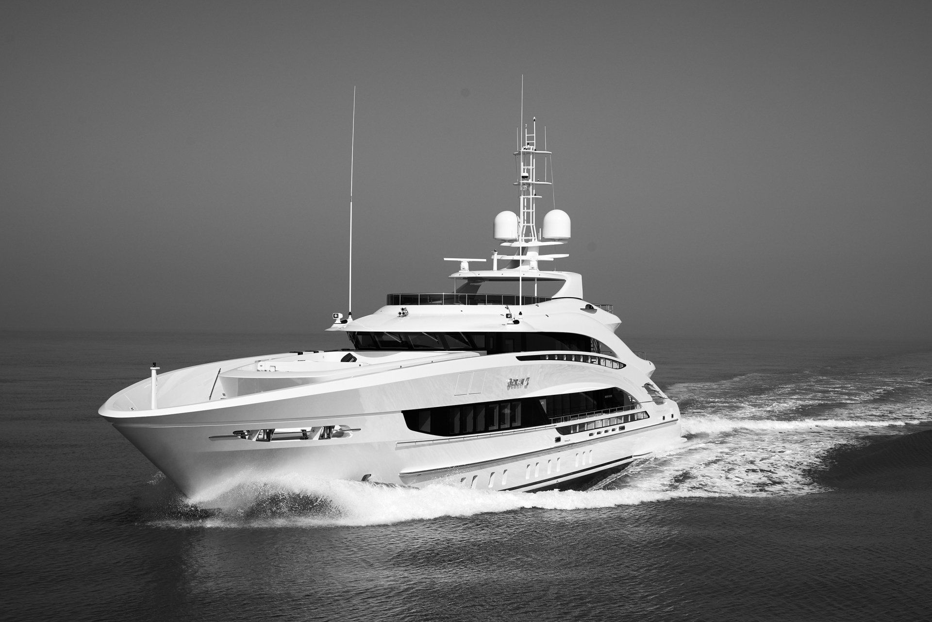 Heesen Yacht 19650 during the sea trials.  ©Dick Holthuis International Yacht Photographer