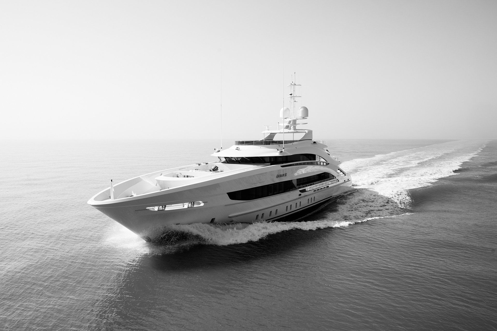 Heesen Yacht 19650 during the sea trials.  ©Dick Holthuis International Yacht Photographer