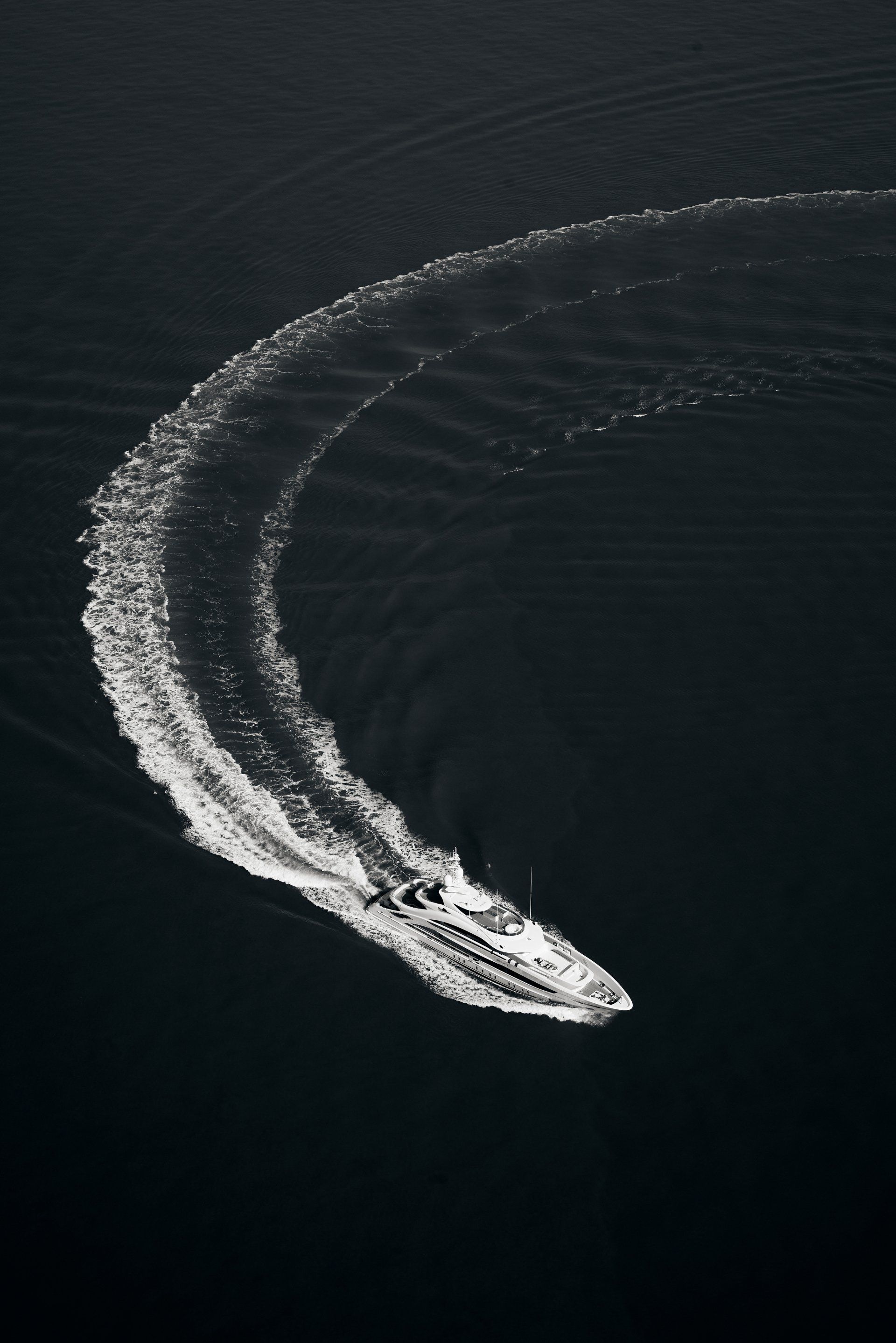 Heesen Yacht 19650  during the sea trials.  ©Dick Holthuis International Yacht Photographer
