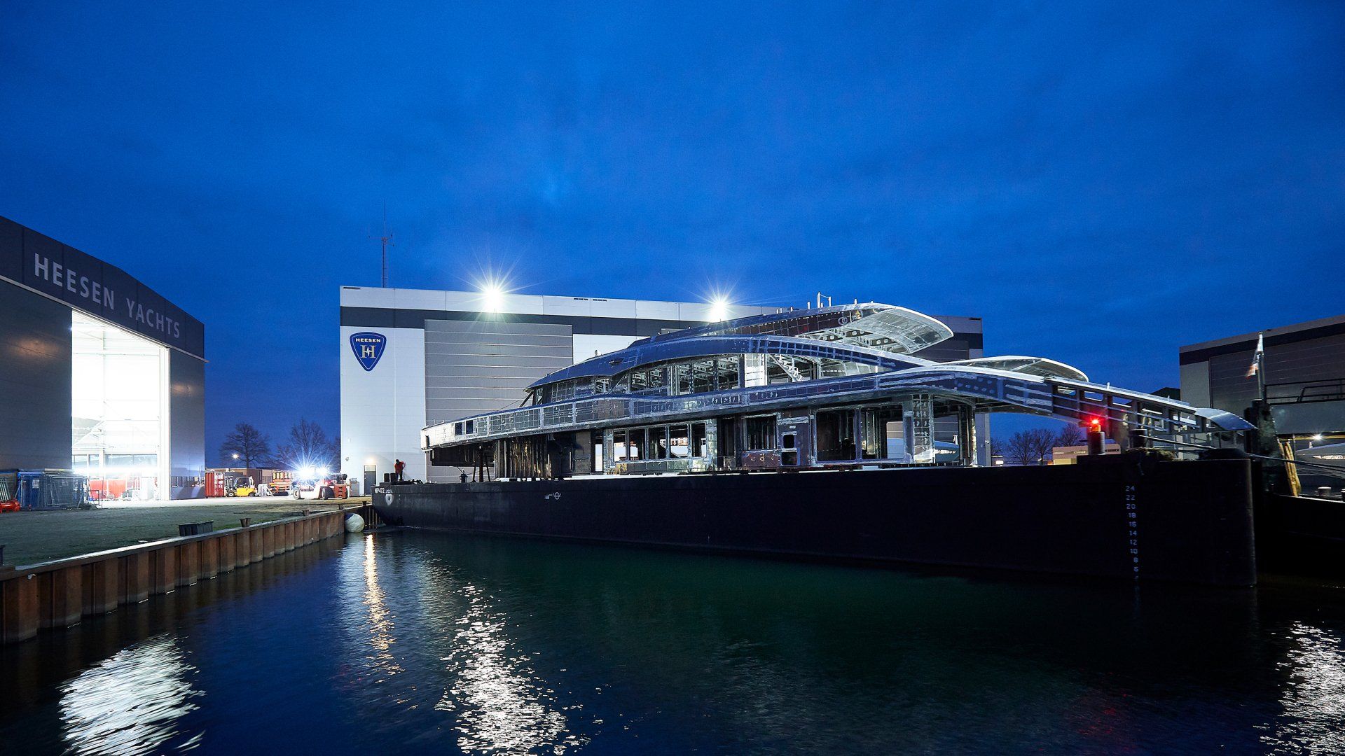 Heesen Yacht 160121 rivaal of the aluminum superstructure. ©Dick Holthuis International Yacht Photographer