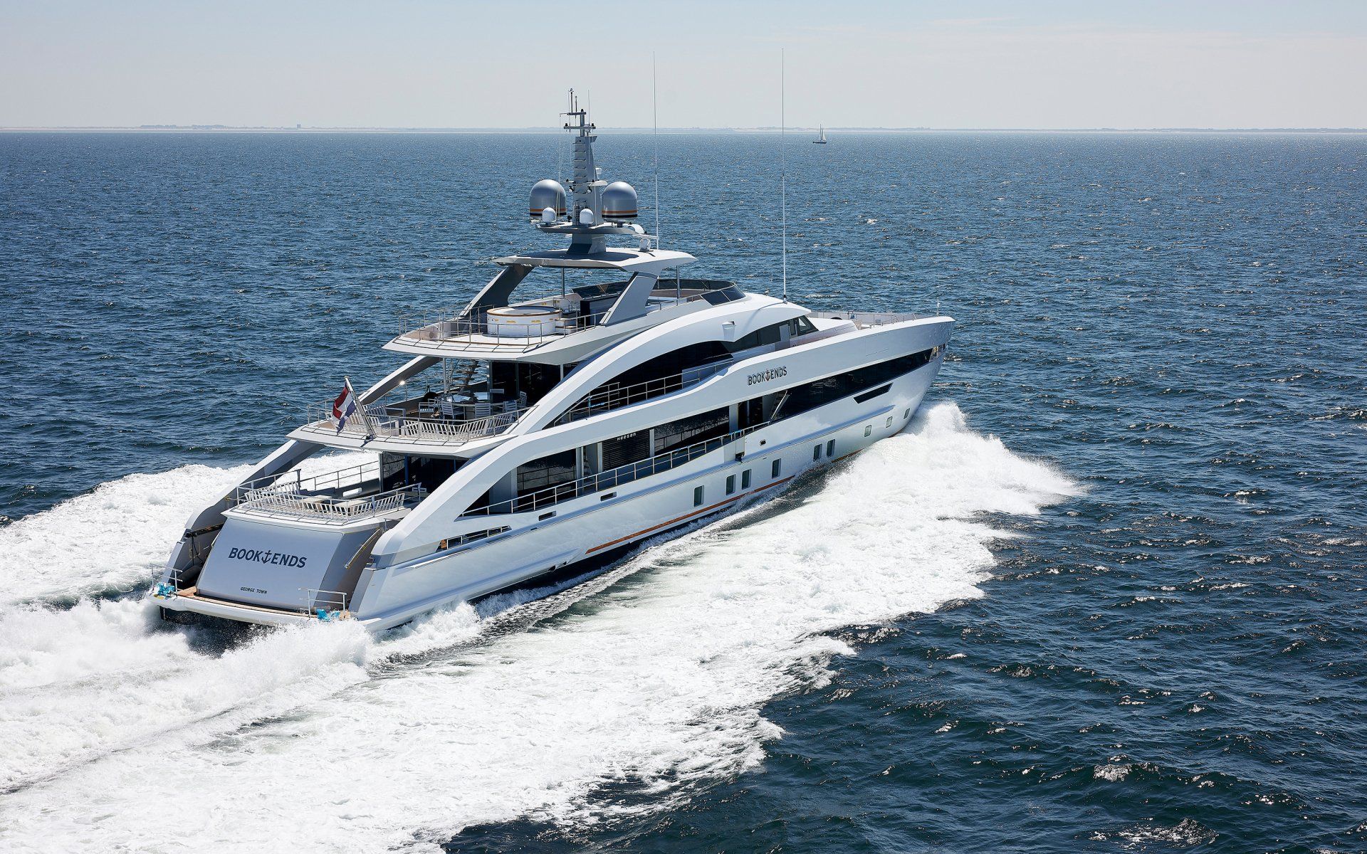 Heesen Yacht 19850 during the sea trials.  ©Dick Holthuis International Yacht Photographer